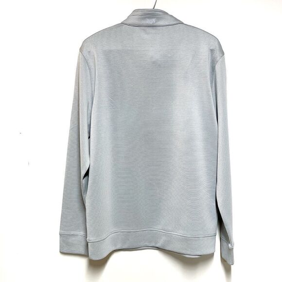 NWT Hickey Freeman Quarter Zip Pullover Medium Grey Mens Sz M - Picture 3 of 7